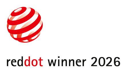 Red Dot winner 2026, awarded to Harmonia by Parador